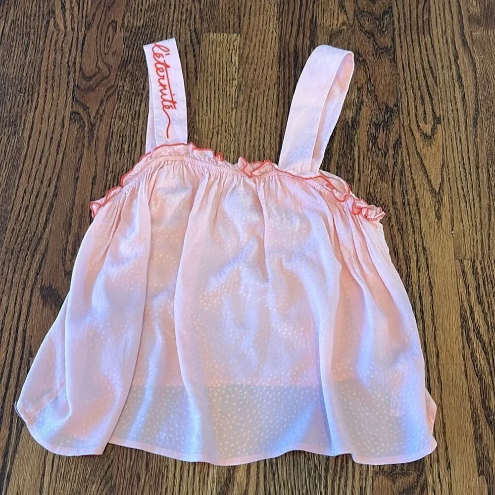 By Anthropologie Ruffle Sleep Cami Top size Medium